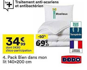 Pack Bien dans mon lit 140×200 cm