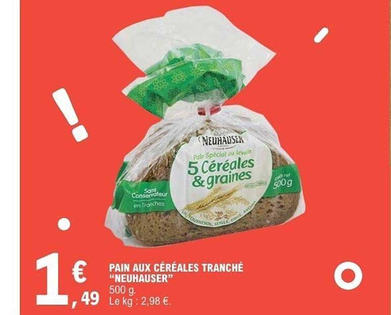 PAIN AUX CÉRÉALES TRANCHÉ “NEUHAUSER”