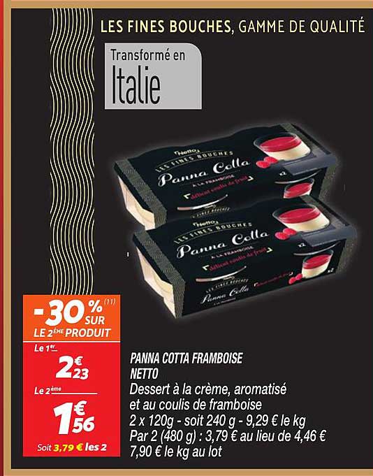 Panna Cotta Framboise Netto