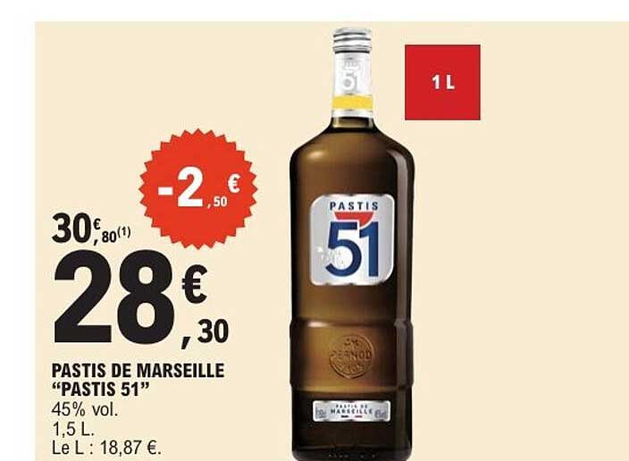 PASTIS DE MARSEILLE "PASTIS 51"