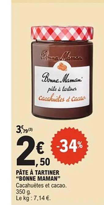 PÂTE À TARTINER "BONNE MAMAN"