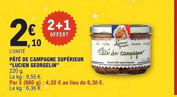 PÂTÉ DE CAMPAGNE SUPÉRIEUR "LUCIEN GEORGELIN"