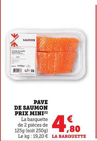 PAVE DE SAUMON PRIX MINI
