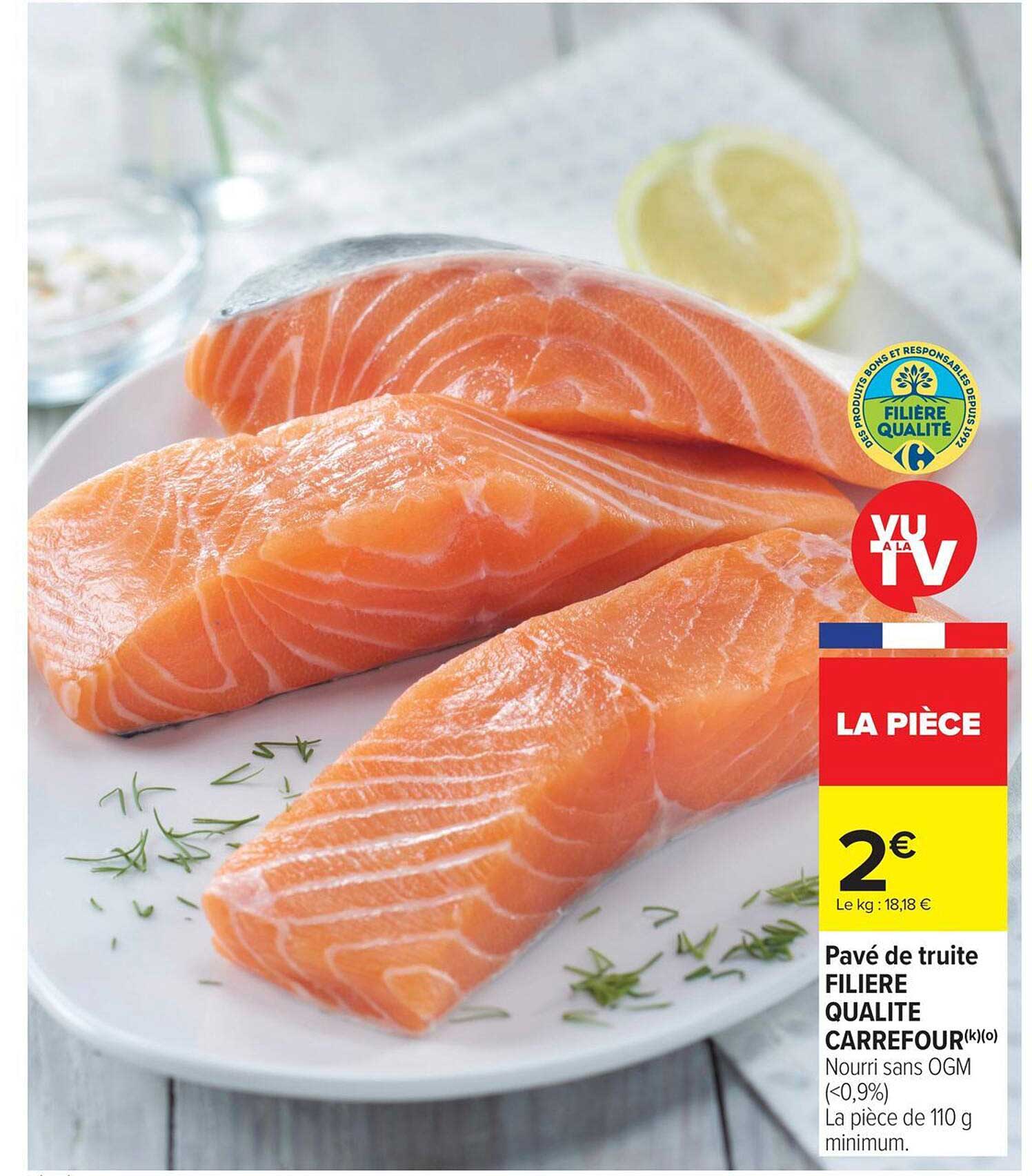 Pavé de truite FILIÈRE QUALITÉ CARREFOUR