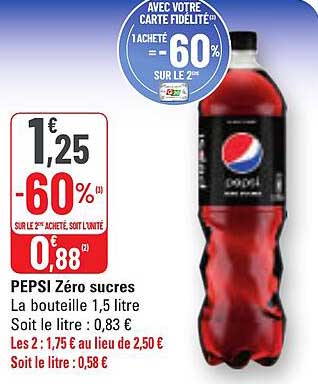 PEPSI Zéro sucres