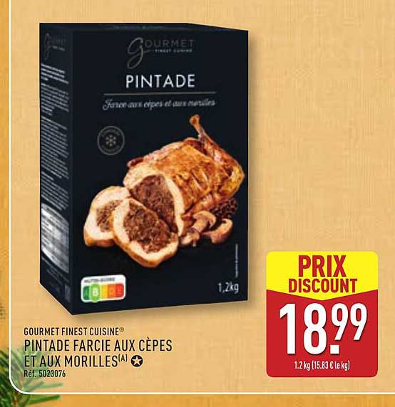 PINTADE FARCIE AUX CÈPES ET AUX MORILLES