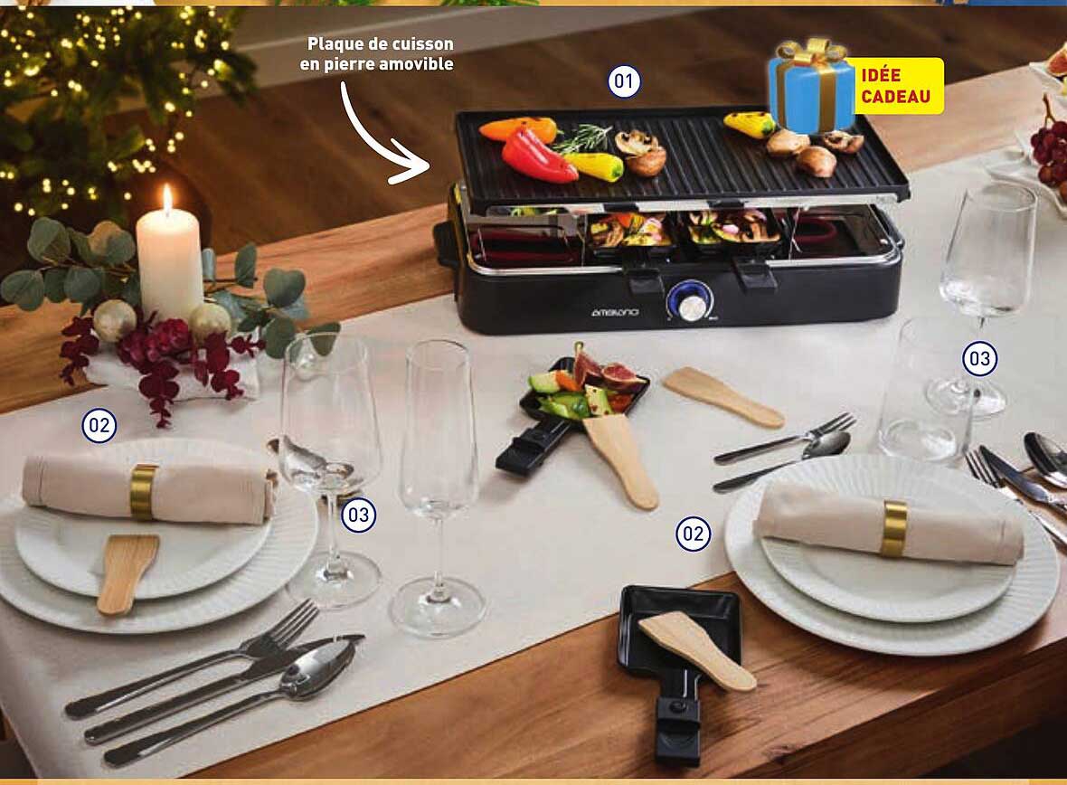 Plaque de cuisson en pierre amovible