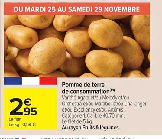 Pomme de terre de consommation