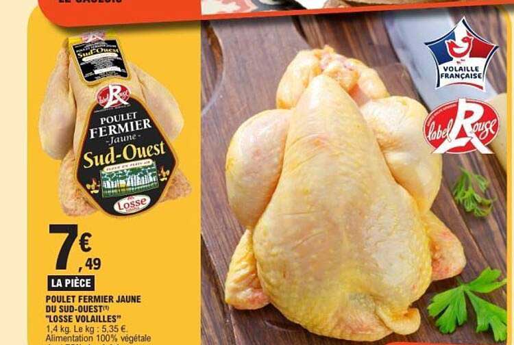 POULET FERMIER JAUNE DU SUD-OUEST