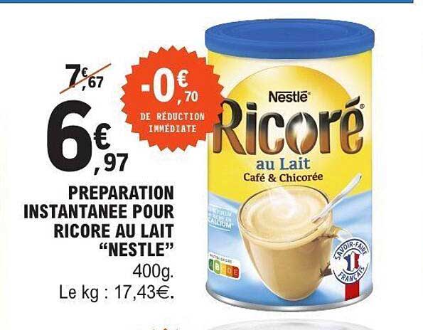 Préparation instantanée pour Ricoré au lait “Nestlé”