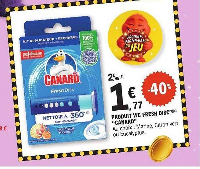 PRODUIT WC FRESH DISC "CANARD"
