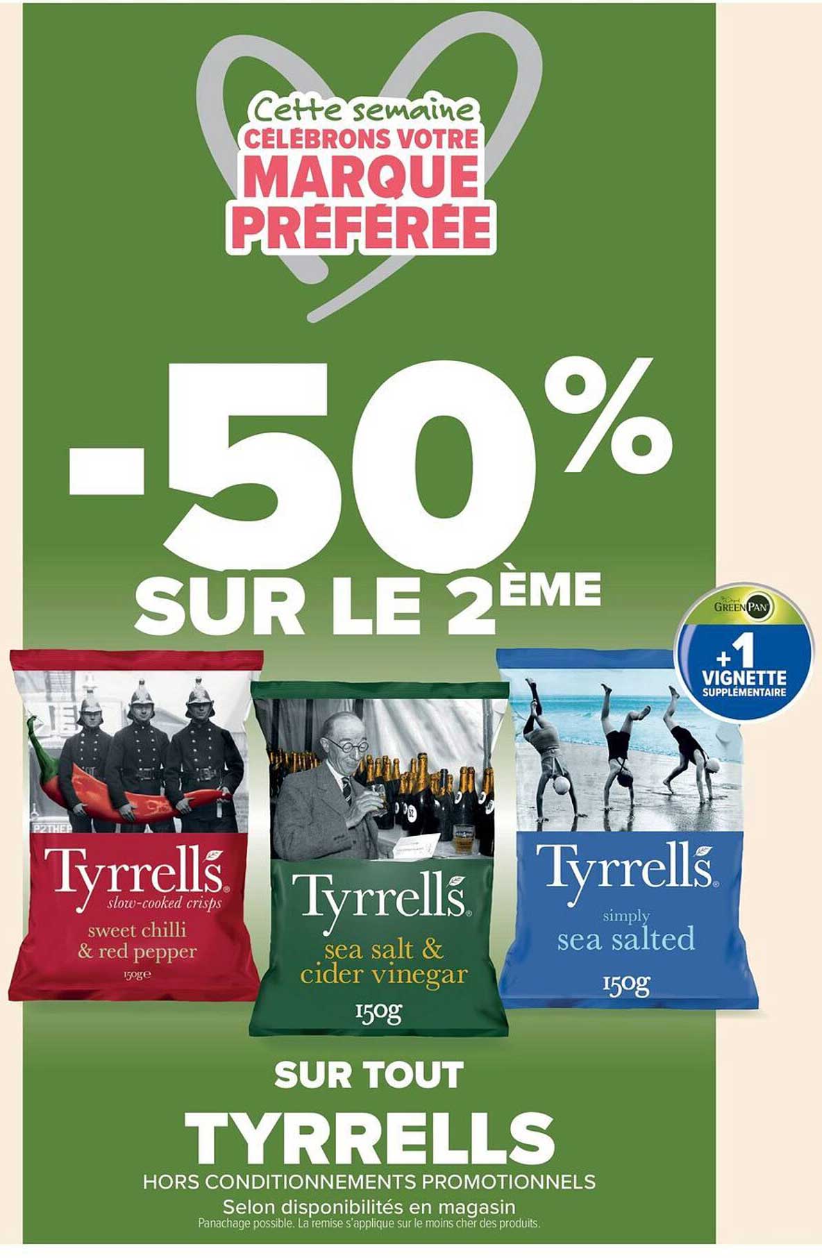 Promotion Tyrrells – -50% sur le 2ème