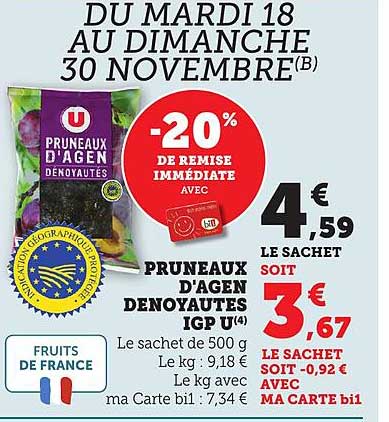 PRUNEAUX D'AGENS DENOUYATES IGP U