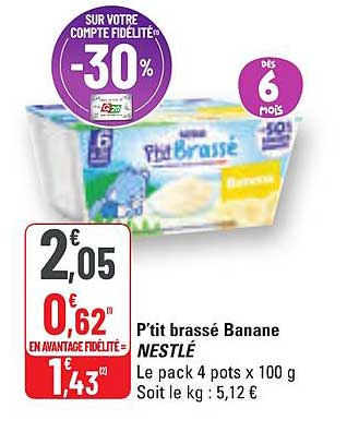 P'tit brassé Banane NESTLÉ