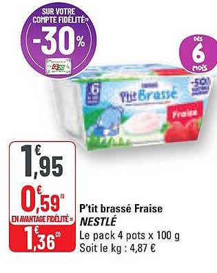 P'tit brassé Fraise NESTLÉ