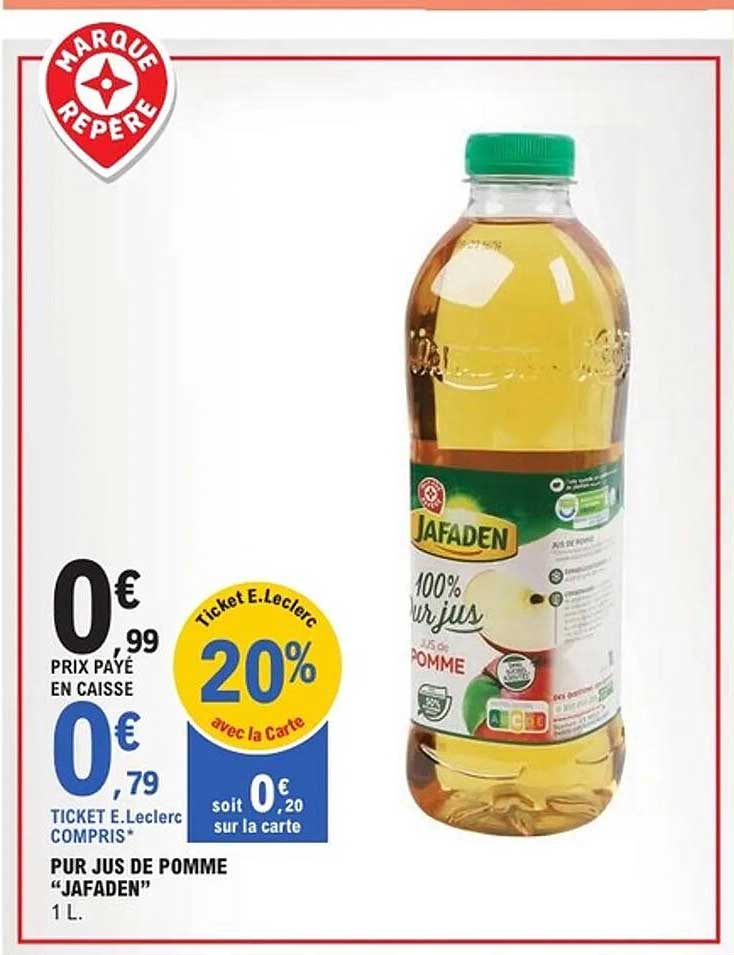 PUR JUS DE POMME "JAFADEN" 1 L