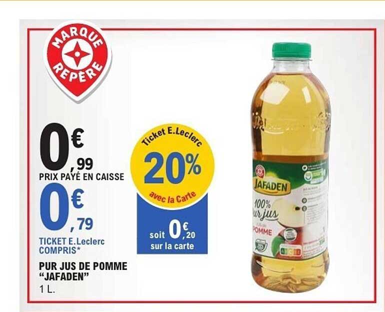 PUR JUS DE POMME "JAFADEN" 1 L