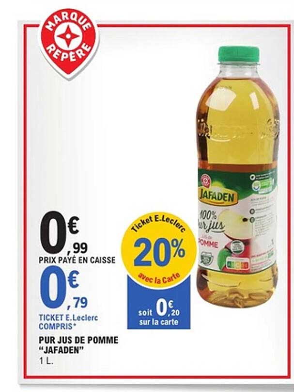 PUR JUS DE POMME "JAFADEN" 1 L