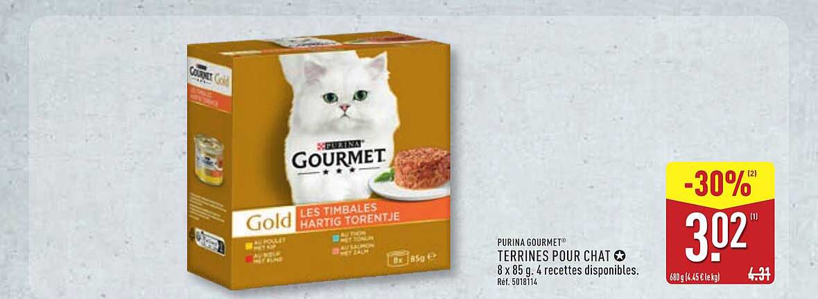 PURINA GOURMET® TERRINES POUR CHAT 8 x 85 g