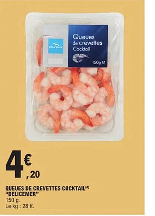 QUEUES DE CREVETTES COCKTAIL "DELICEMER"