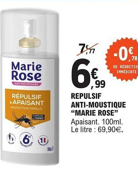 RÉPULSIF ANTI-MOUSTIQUE “MARIE ROSE”