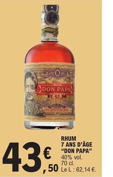 RHUM 7 ANS D'ÂGE "DON PAPA"