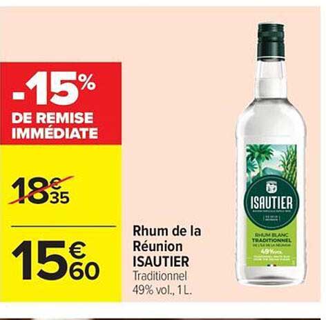 Rhum de la Réunion ISAUTIER