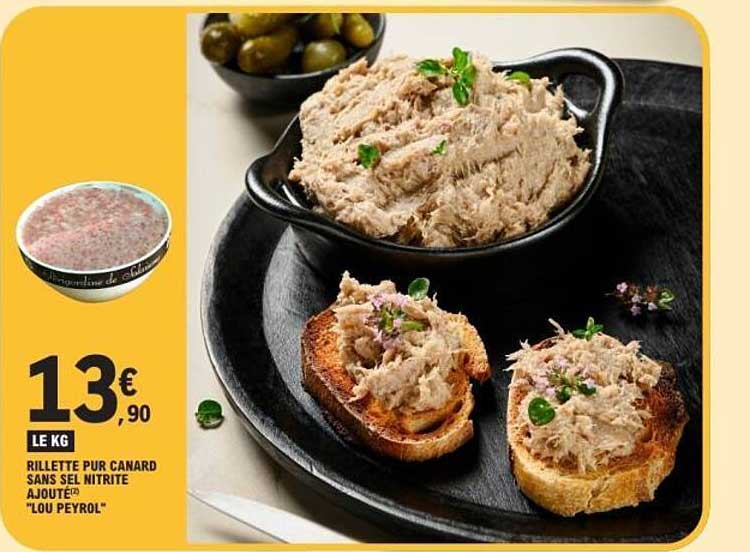 RILLETTE PUR CANARD SANS SEL NITRITE AJOUTÉ "LOU PEYROL"