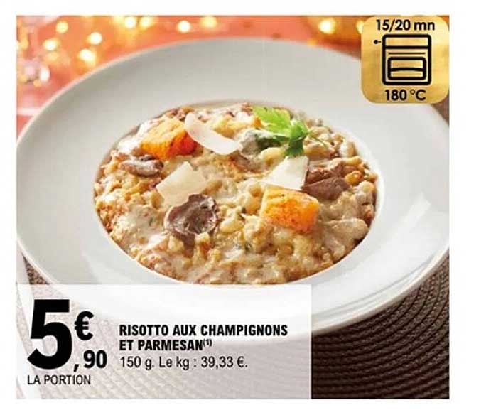 RISOTTO AUX CHAMPIGNONS ET PARMESAN