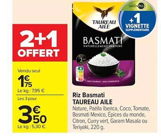 Riz Basmati TAUREAU AILE