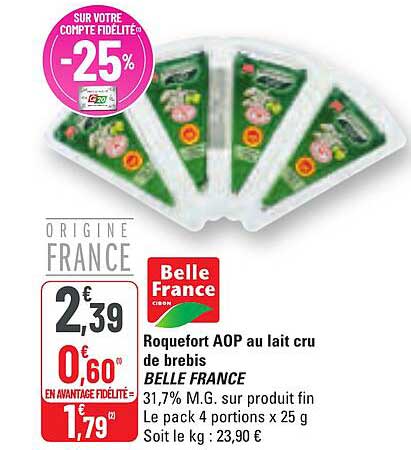 Roquefort AOP au lait cru de brebis