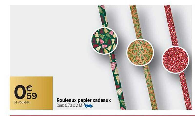 Rouleaux papier cadeaux