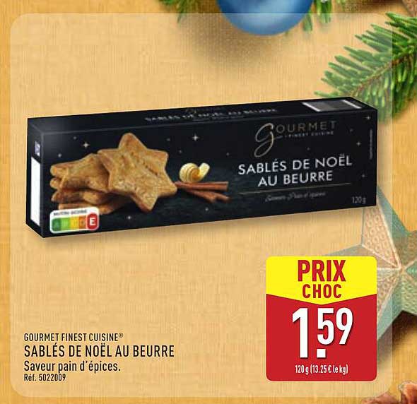 SABLÉS DE NOËL AU BEURRE
