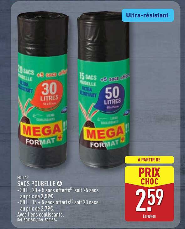 SACS POUBELLE - FOLIA