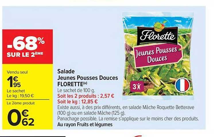 Salade Jeunes Pousses Douces FLORETTE