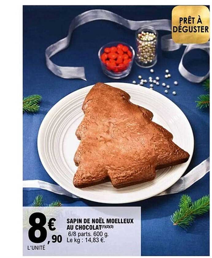 SAPIN DE NOËL MOELLEUX AU CHOCOLAT