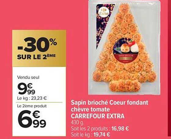 Sapins briochés Coeur fondant chèvre tomate