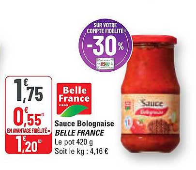 Sauce Bolognaise BELLE FRANCE