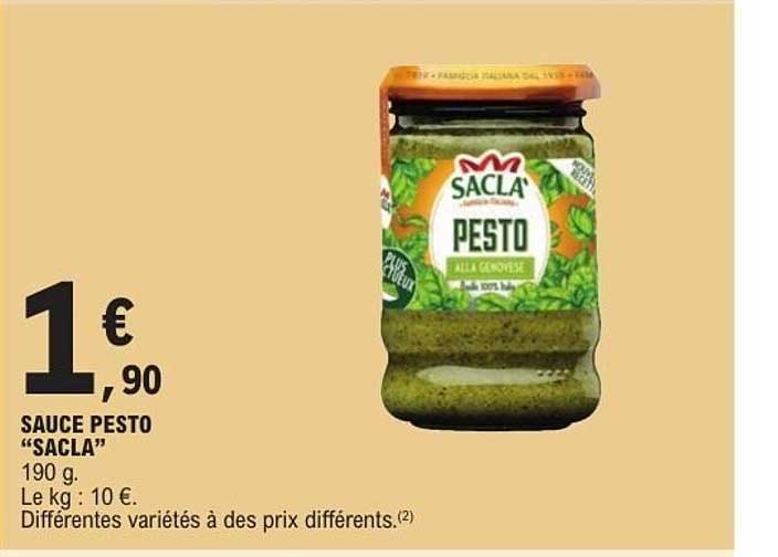 SAUCE PESTO "SACLA"