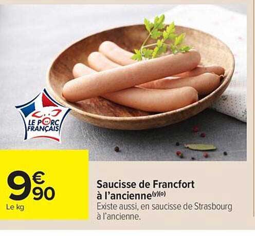 Saucisse de Francfort à l’ancienne