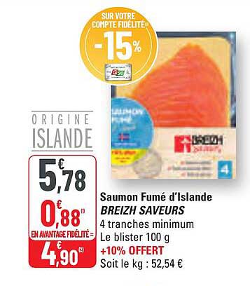 Saumon Fumé d'Islande