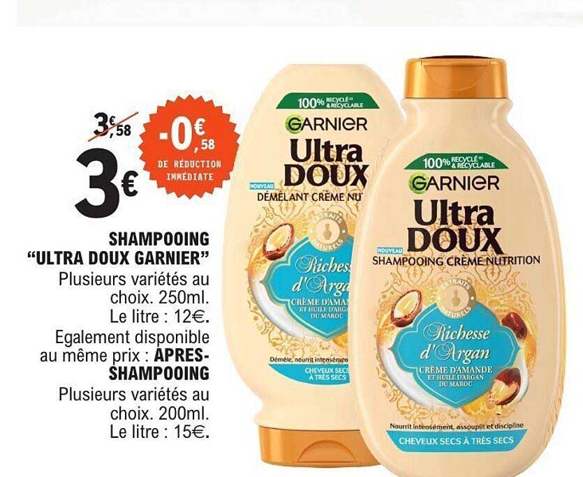 SHAMPOOING "ULTRA DOUX GARNIER"