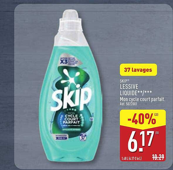 SKIP® LESSIVE LIQUIDE 37 lavages -40%
