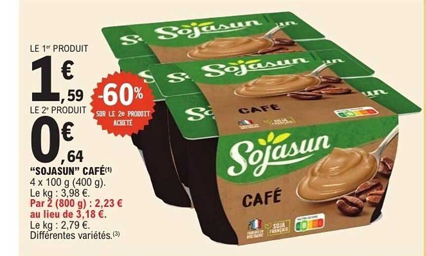 SOJASUN CAFÉ 4 x 100 g