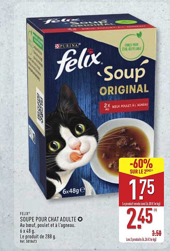 SOUPE POUR CHAT ADULTE