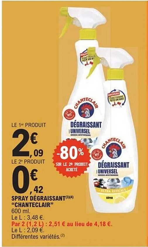 SPRAY DÉGRASANT "CHANTECLAIR" 600 ml