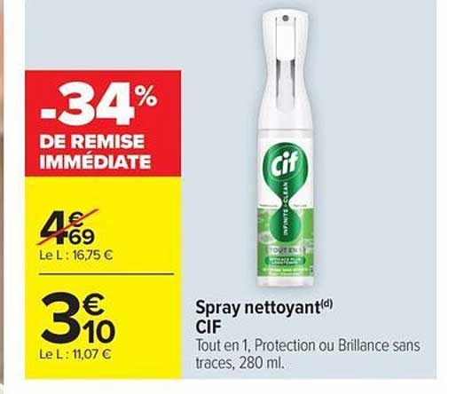 Spray nettoyant(d) CIF