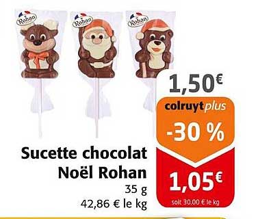 Sucette chocolat Noël Rohan