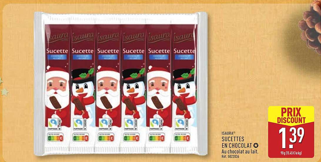 Sucettes en chocolat