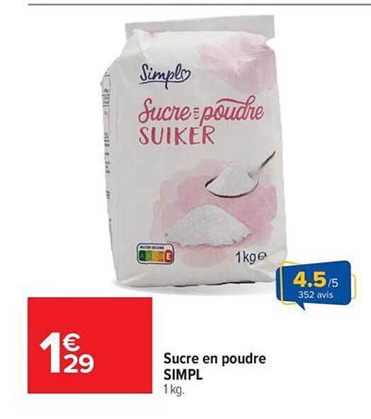 Sucre en poudre SIMPL